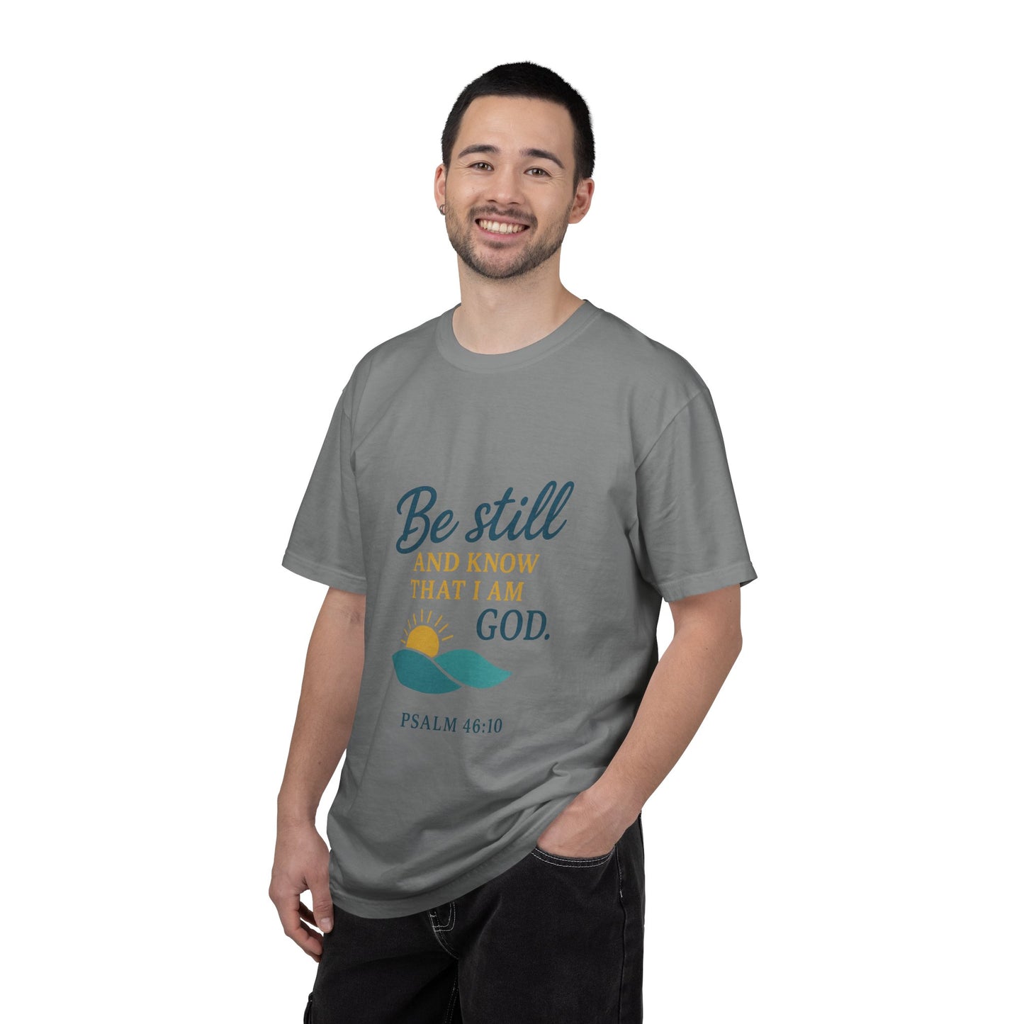 Be Still Psalm 46:10 T-Shirt — Christian Faith Graphic Tee