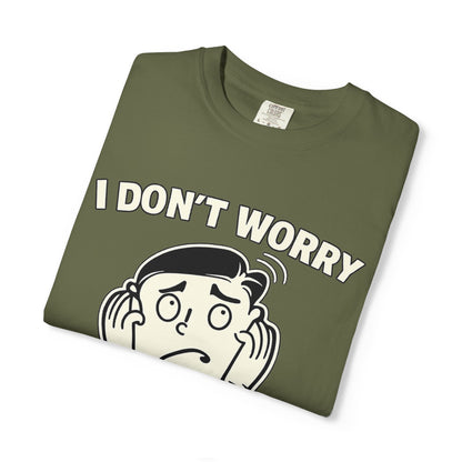 I Don’t Worry I Pray T-Shirt Men — Vintage Cartoon Faith Tee