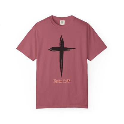 John 3:16 Cross T-Shirt — Christian Faith Tee