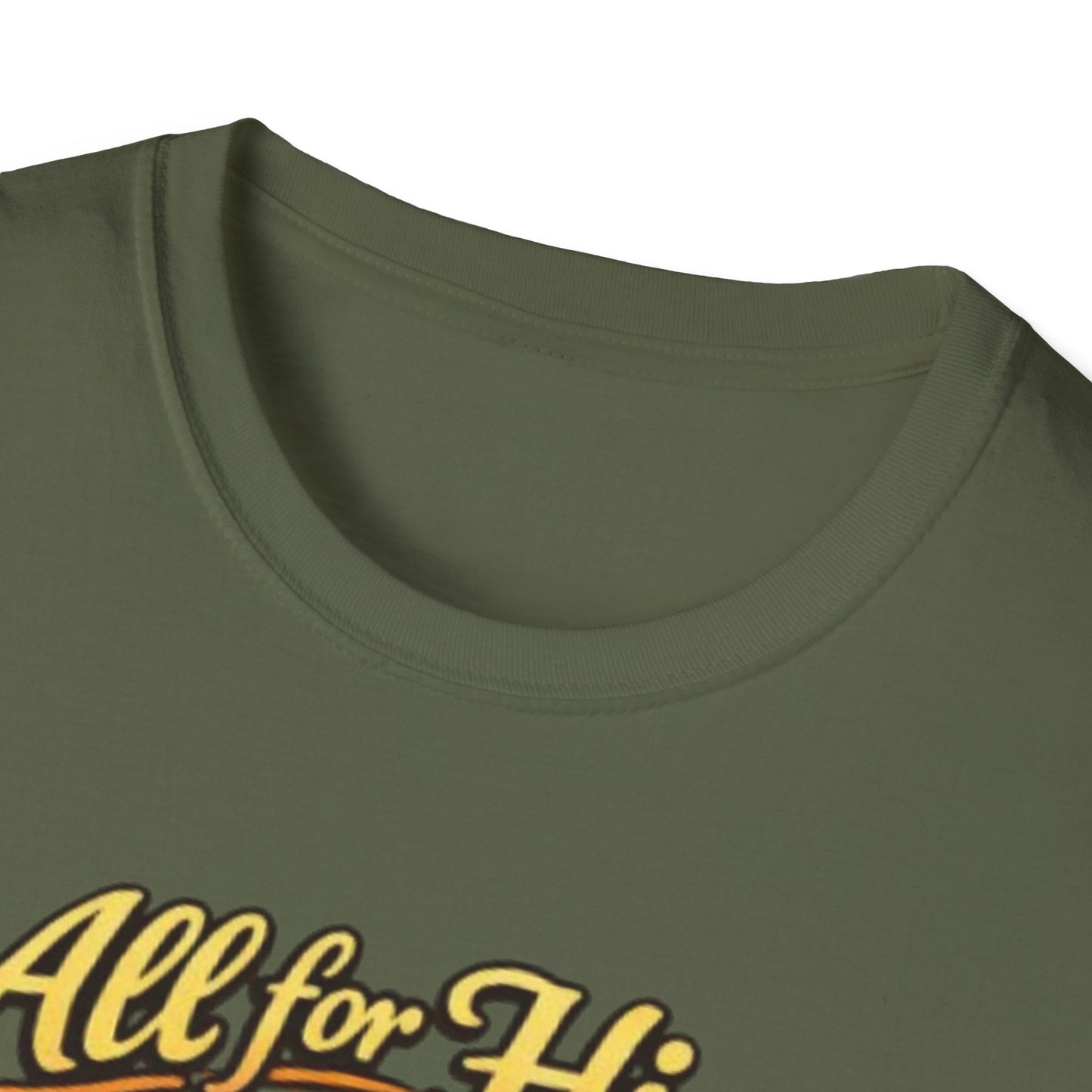 Christian Cross T-Shirt — "All For Him, Him For All" Faith Graphic Tee