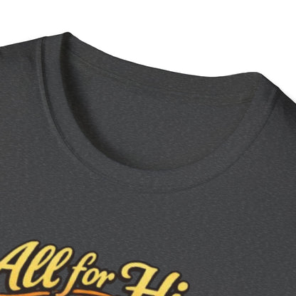 Christian Cross T-Shirt — "All For Him, Him For All" Faith Graphic Tee