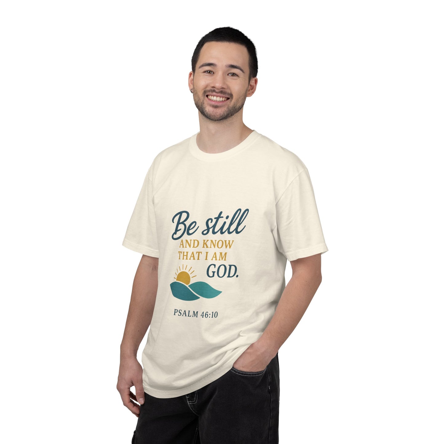 Be Still Psalm 46:10 T-Shirt — Christian Faith Graphic Tee