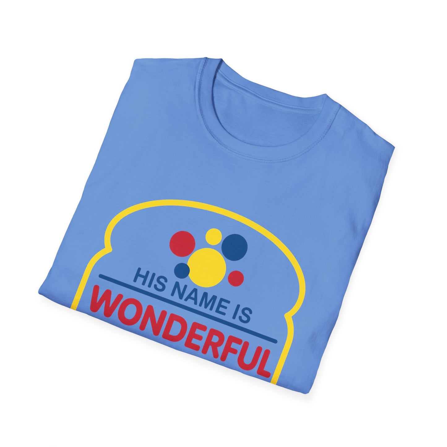 His Name Is Wonderful Christian T-Shirt — "Jesus is the Bread of Life" Scripture Tee