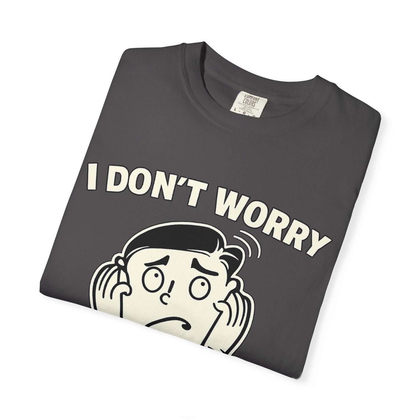 I Don’t Worry I Pray T-Shirt Men — Vintage Cartoon Faith Tee