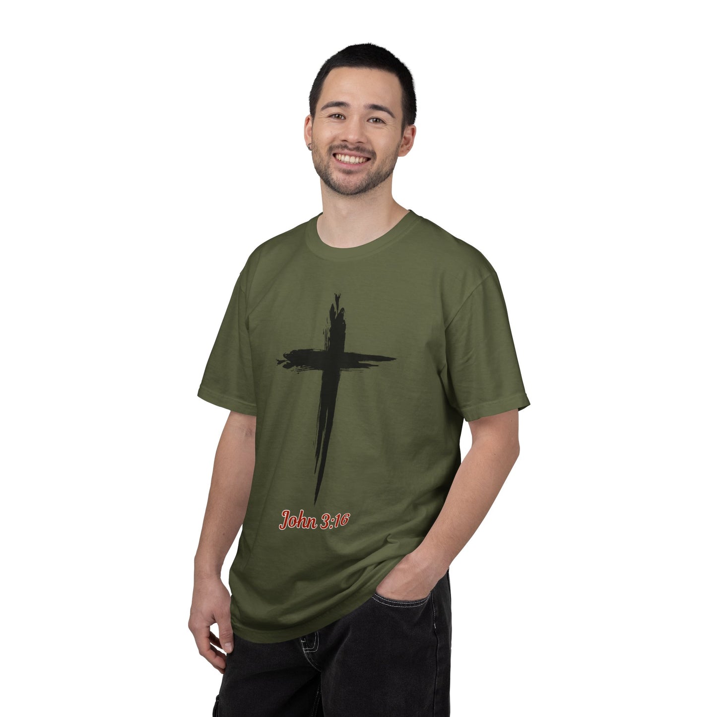 John 3:16 Cross T-Shirt — Christian Faith Tee