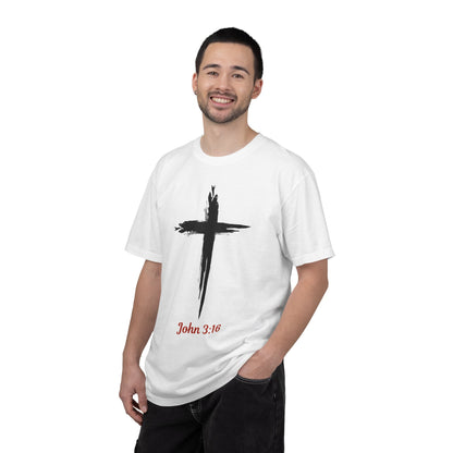 John 3:16 Cross T-Shirt — Christian Faith Tee