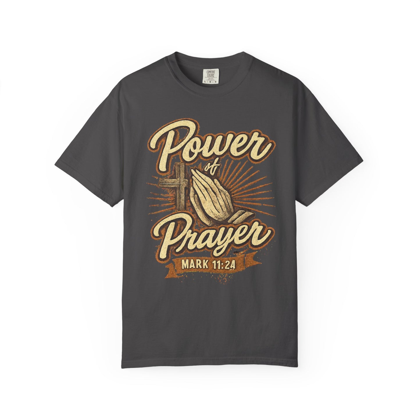 Prayer T-Shirt – "Power of Prayer" Christian Tee (Mark 11:24)