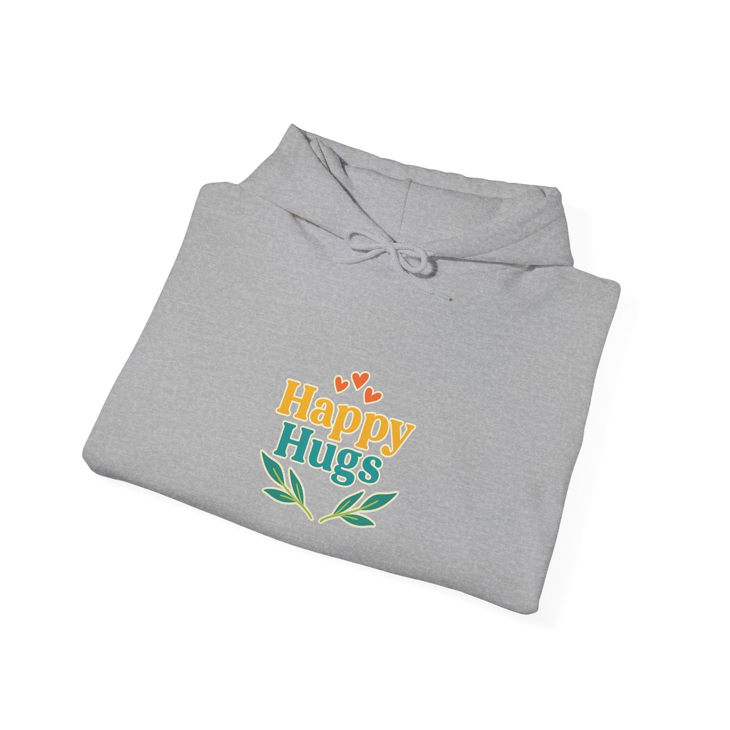 Happy Hugs Hoodie — Cute Floral Graphic Sweatshirt for Cozy Gifts