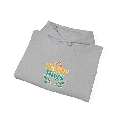 Happy Hugs Hoodie — Cute Floral Graphic Sweatshirt for Cozy Gifts