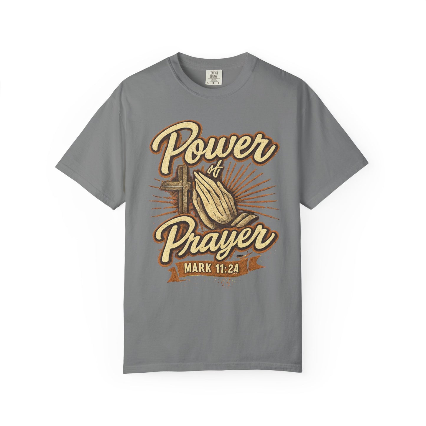 Prayer T-Shirt – "Power of Prayer" Christian Tee (Mark 11:24)
