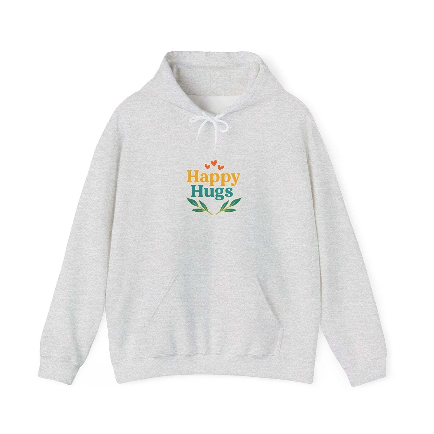 Happy Hugs Hoodie — Cute Floral Graphic Sweatshirt for Cozy Gifts