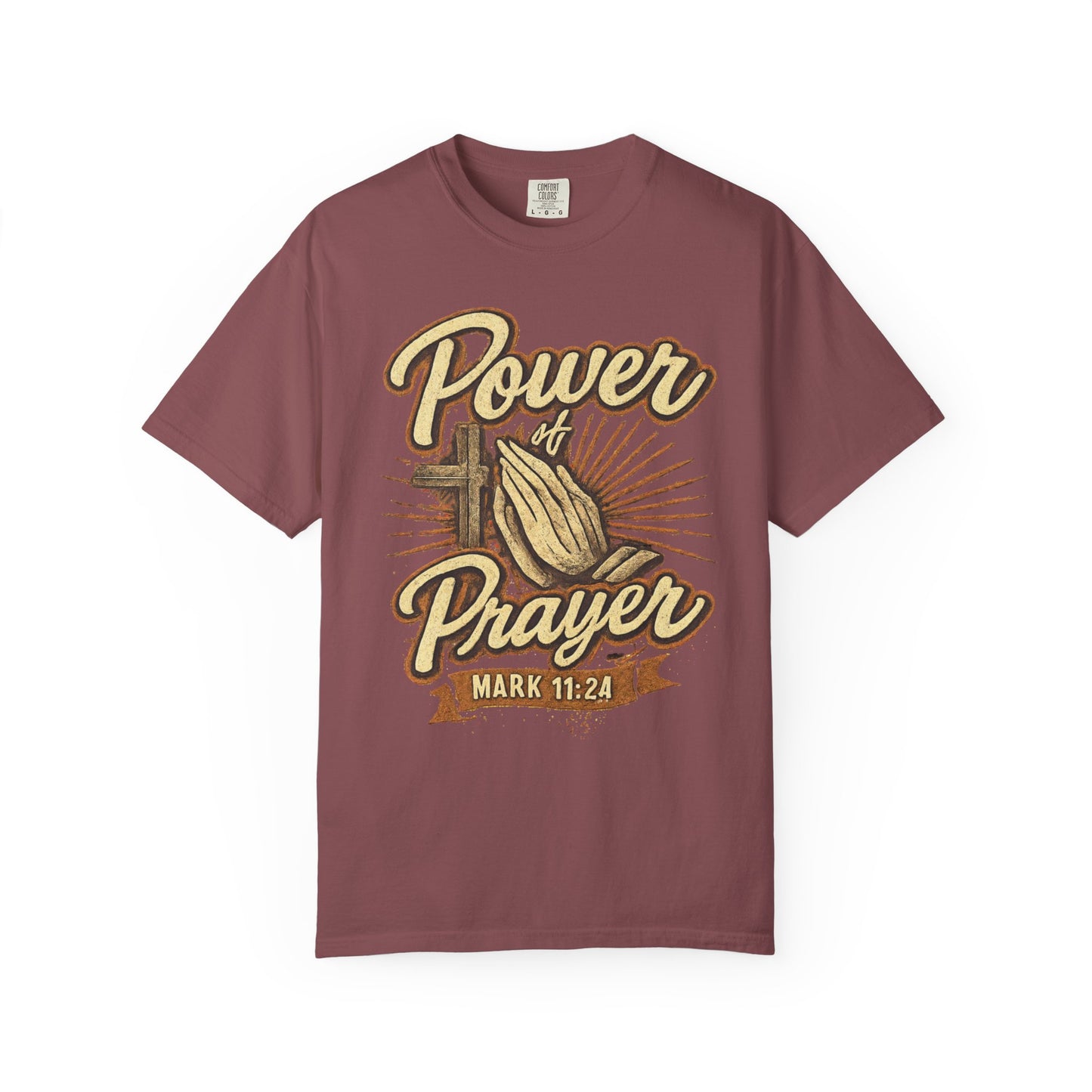 Prayer T-Shirt – "Power of Prayer" Christian Tee (Mark 11:24)
