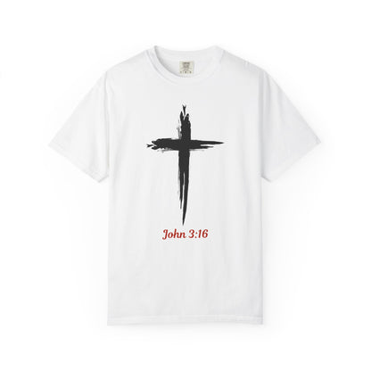 John 3:16 Cross T-Shirt — Christian Faith Tee