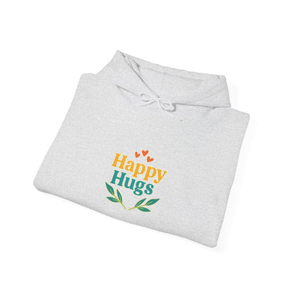 Happy Hugs Hoodie — Cute Floral Graphic Sweatshirt for Cozy Gifts