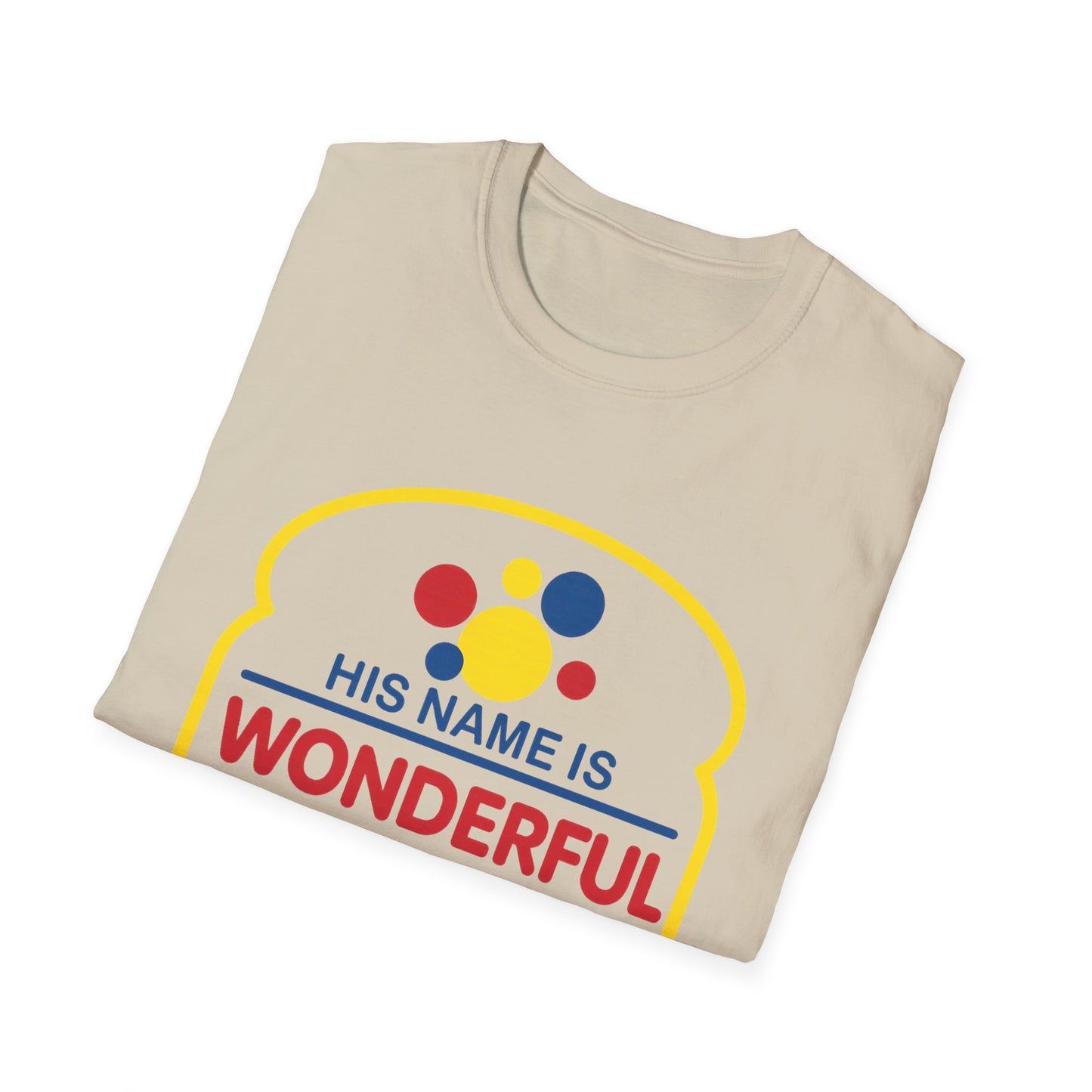 His Name Is Wonderful Christian T-Shirt — "Jesus is the Bread of Life" Scripture Tee