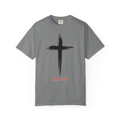 John 3:16 Cross T-Shirt — Christian Faith Tee