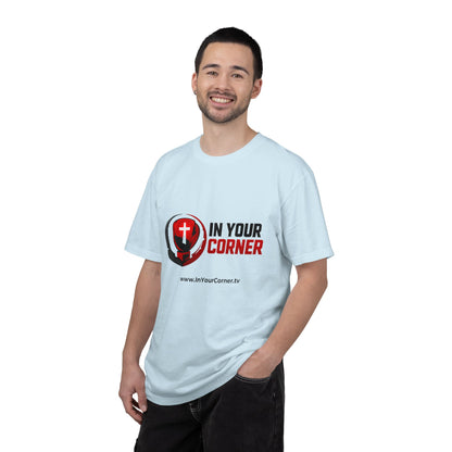 In Your Corner Boxing Glove T‑Shirt — Christian Faith Logo Tee