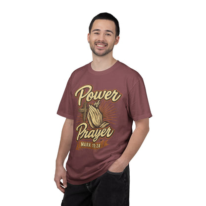 Prayer T-Shirt – "Power of Prayer" Christian Tee (Mark 11:24)