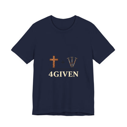 Christian Cross & 3 Nails Tee — Forgiveness Through Jesus Resurrection