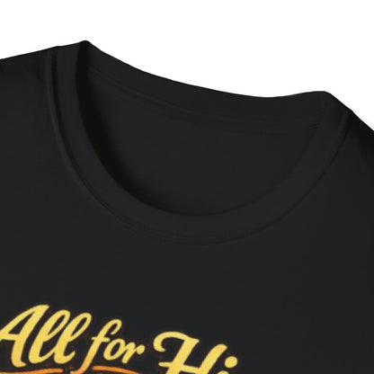 Christian Cross T-Shirt — "All For Him, Him For All" Faith Graphic Tee
