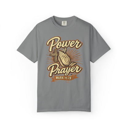 Prayer T-Shirt – "Power of Prayer" Christian Tee (Mark 11:24)