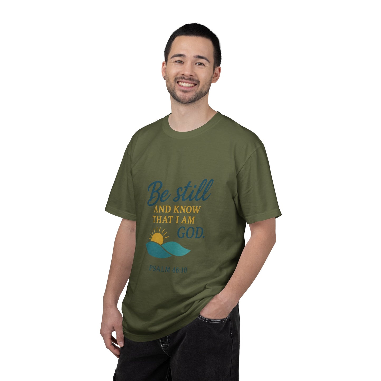 Be Still Psalm 46:10 T-Shirt — Christian Faith Graphic Tee