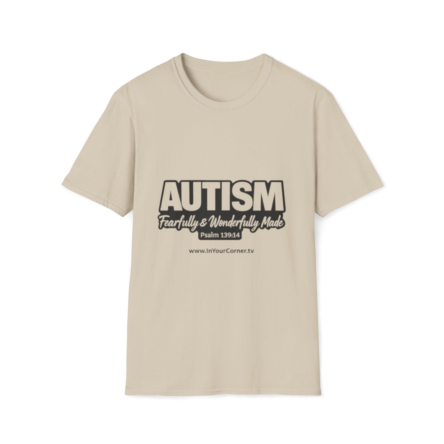 Autism — Fearfully & Wonderfully Made T-Shirt (Psalm 139:14)