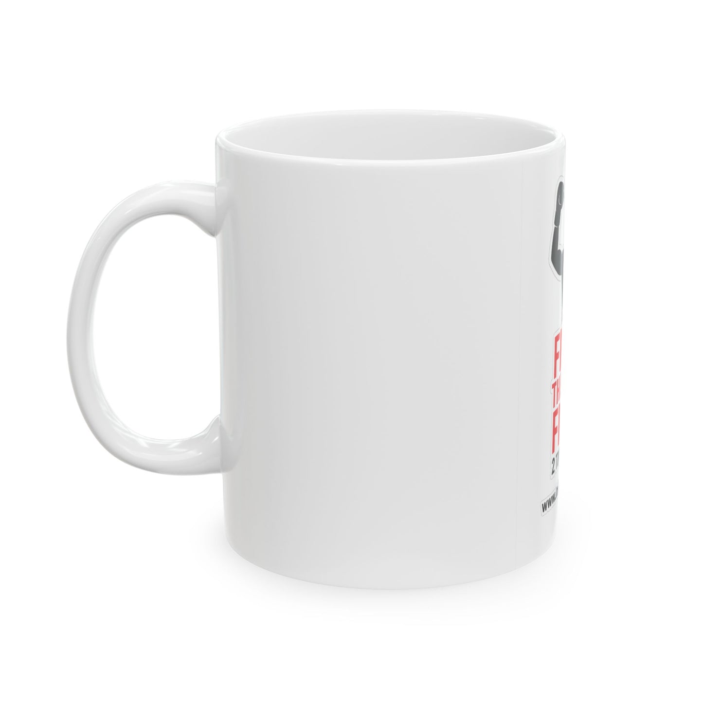 Fight the Good Fight Ceramic Mug — 11oz/15oz Inspirational Christian Coffee Cup (2 Timothy 4:7)