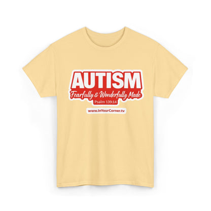 Autism Awareness Tee — "Autism: Fearfully & Wonderfully Made" Comfort Fit Shirt