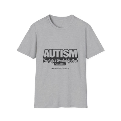 Autism — Fearfully & Wonderfully Made T-Shirt (Psalm 139:14)