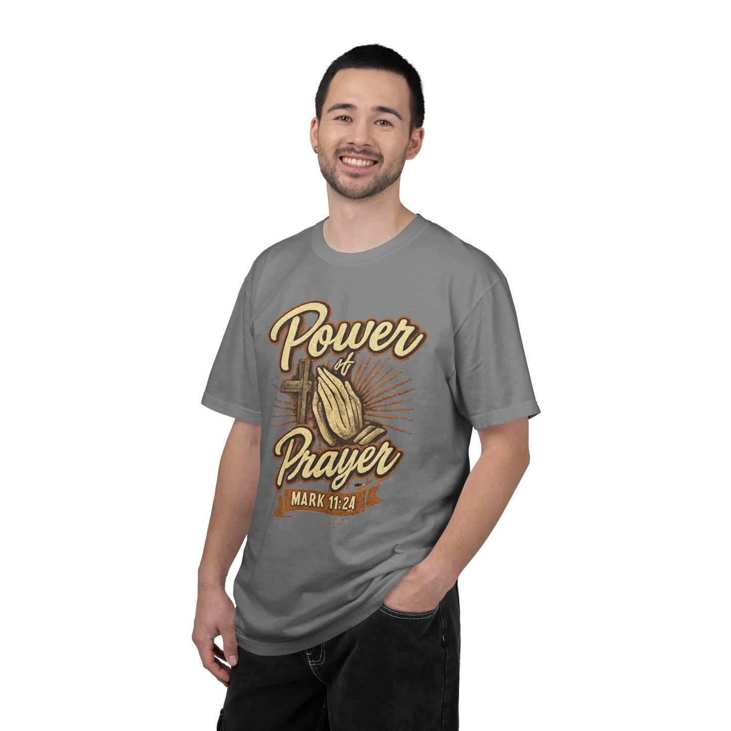 Prayer T-Shirt – "Power of Prayer" Christian Tee (Mark 11:24)