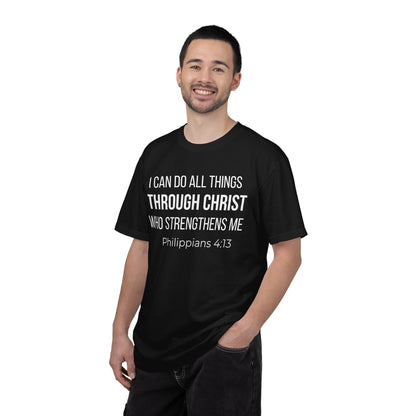 Philippians 4:13 T‑Shirt — "I Can Do All Things Through Christ" Christian Tee