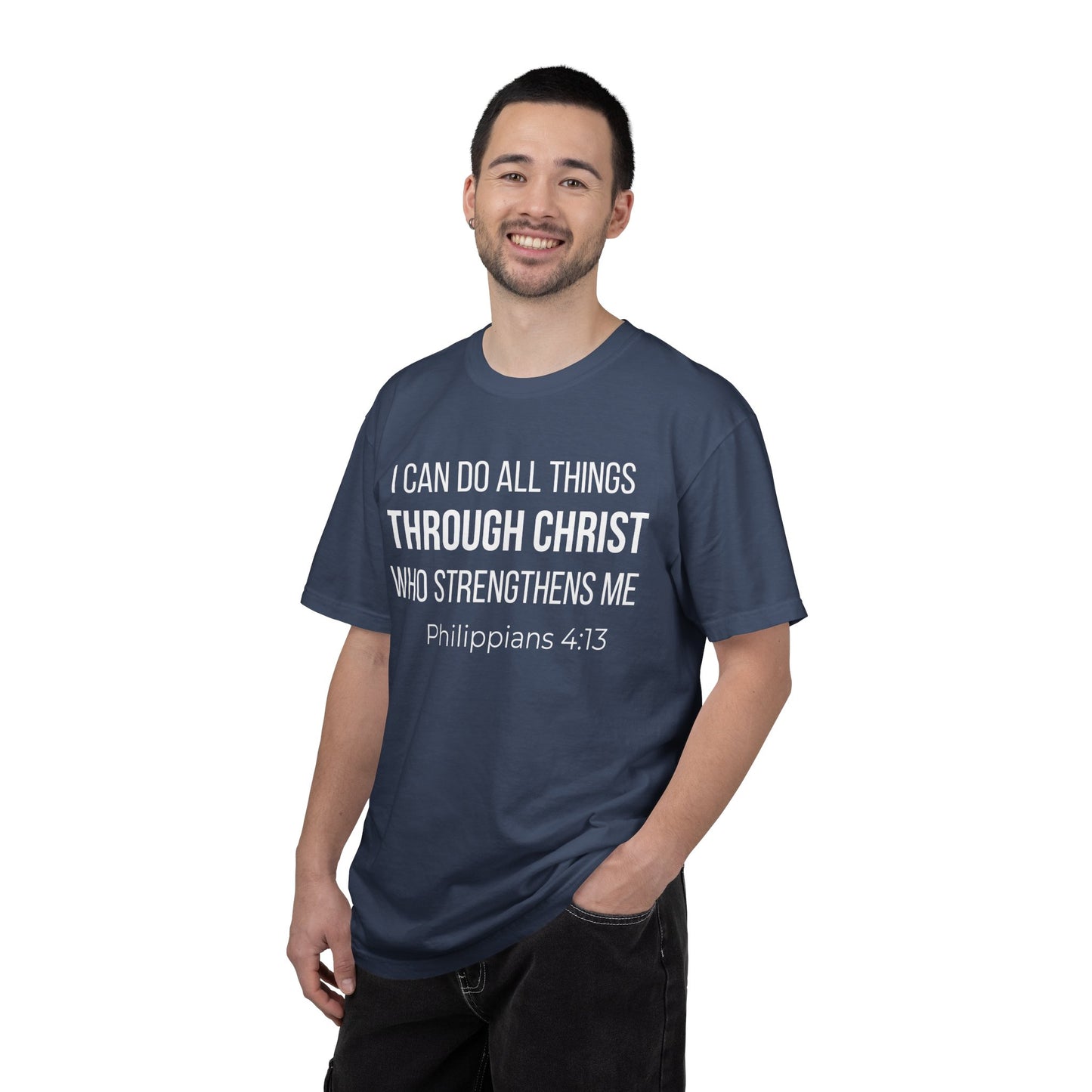 Philippians 4:13 T‑Shirt — "I Can Do All Things Through Christ" Christian Tee