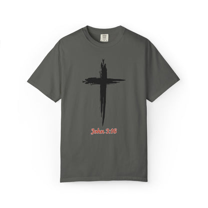 John 3:16 Cross T-Shirt — Christian Faith Tee