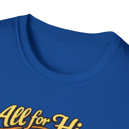 Christian Cross T-Shirt — "All For Him, Him For All" Faith Graphic Tee