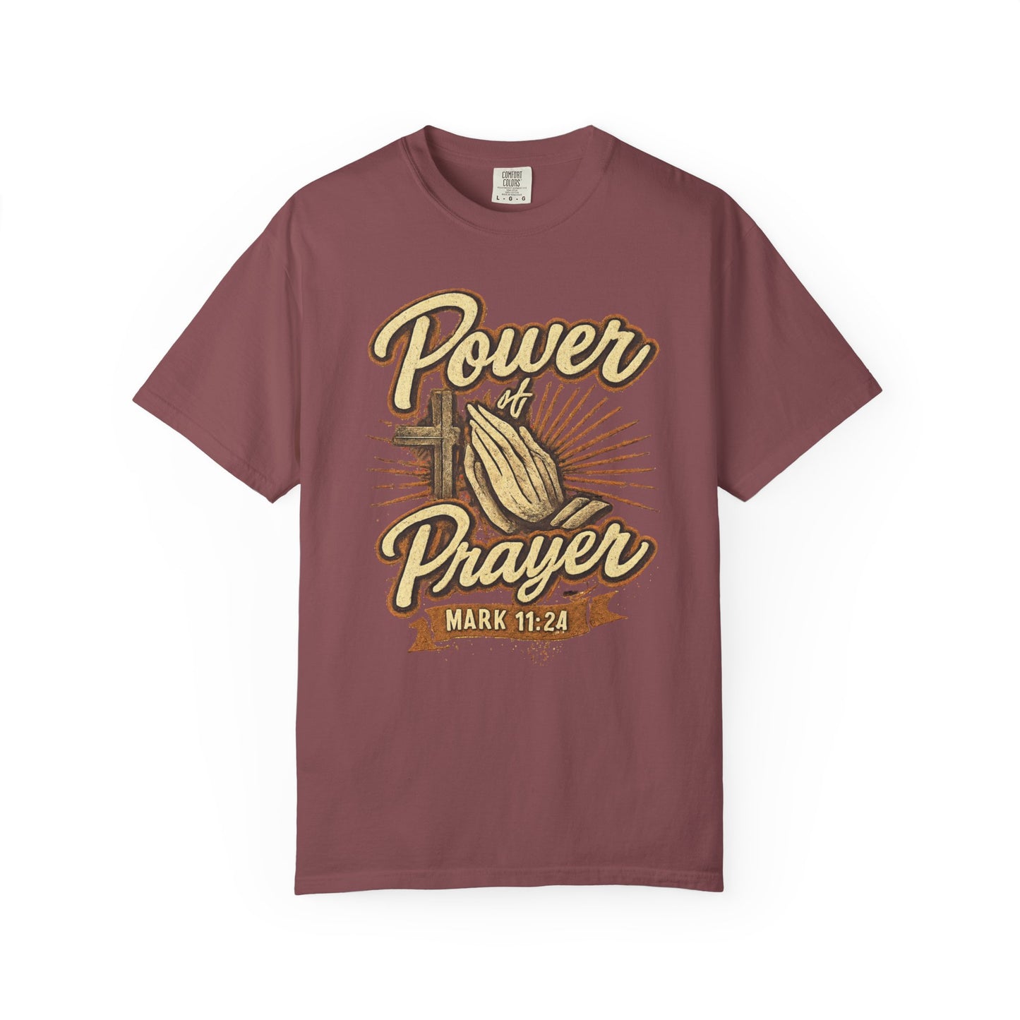 Prayer T-Shirt – "Power of Prayer" Christian Tee (Mark 11:24)