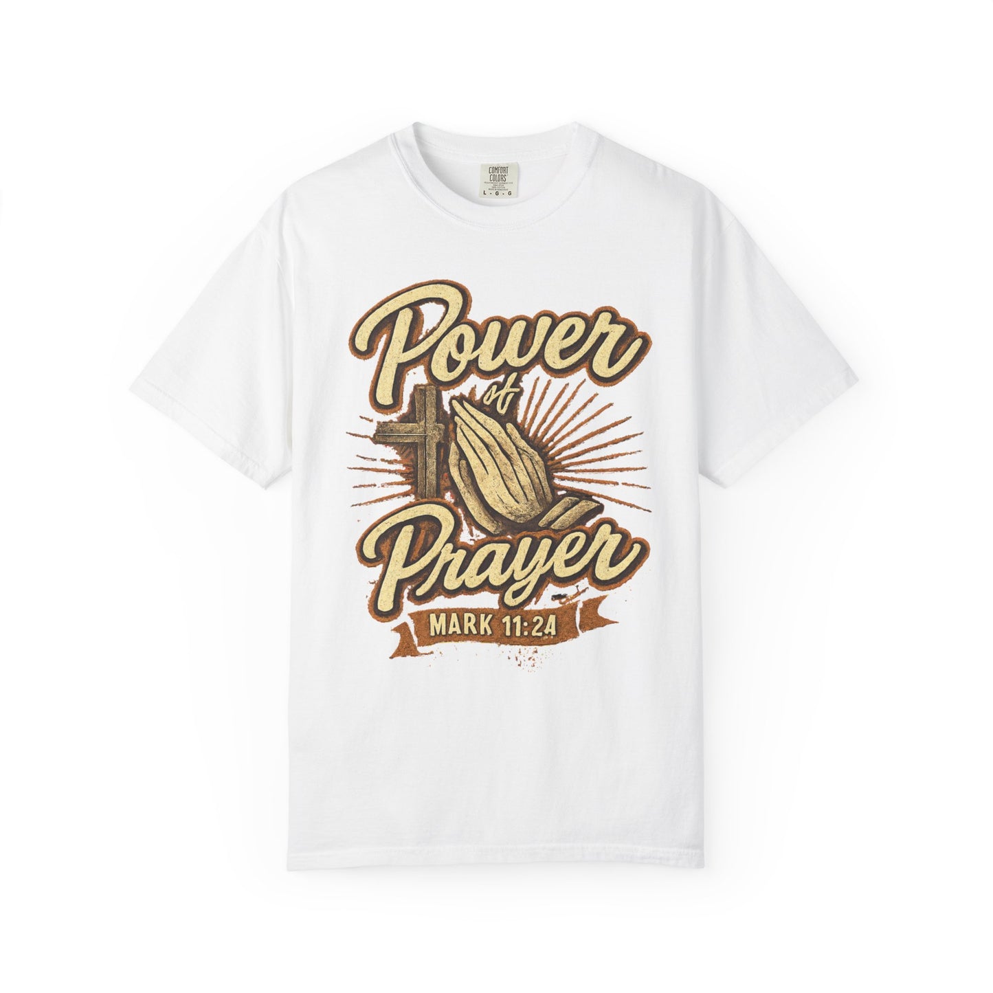 Prayer T-Shirt – "Power of Prayer" Christian Tee (Mark 11:24)