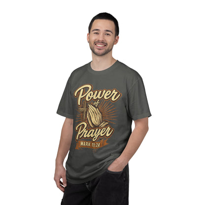 Prayer T-Shirt – "Power of Prayer" Christian Tee (Mark 11:24)