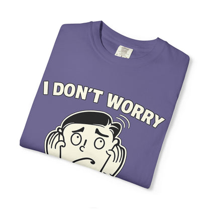 I Don’t Worry I Pray T-Shirt Men — Vintage Cartoon Faith Tee