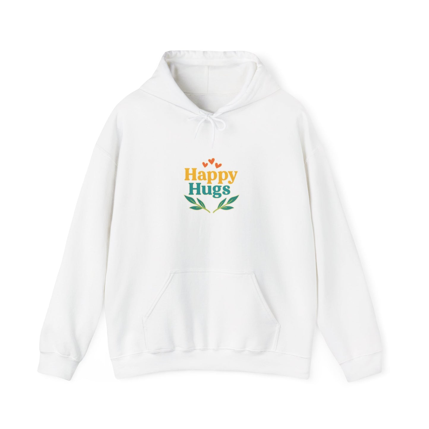 Happy Hugs Hoodie — Cute Floral Graphic Sweatshirt for Cozy Gifts