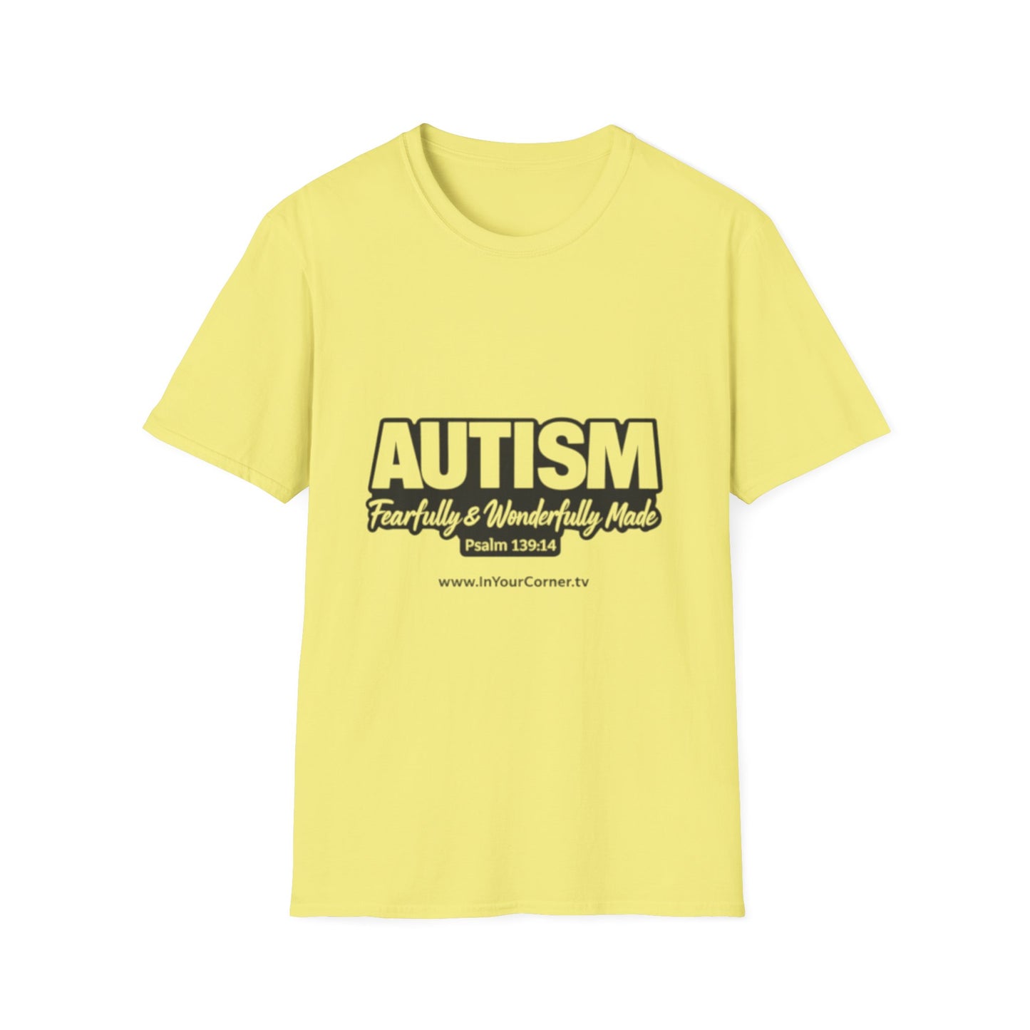 Autism — Fearfully & Wonderfully Made T-Shirt (Psalm 139:14)