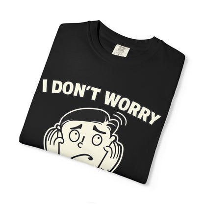 I Don’t Worry I Pray T-Shirt Men — Vintage Cartoon Faith Tee
