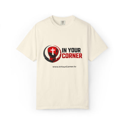 In Your Corner Boxing Glove T‑Shirt — Christian Faith Logo Tee
