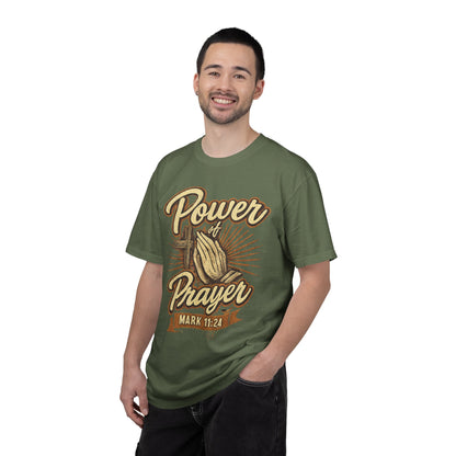 Prayer T-Shirt – "Power of Prayer" Christian Tee (Mark 11:24)