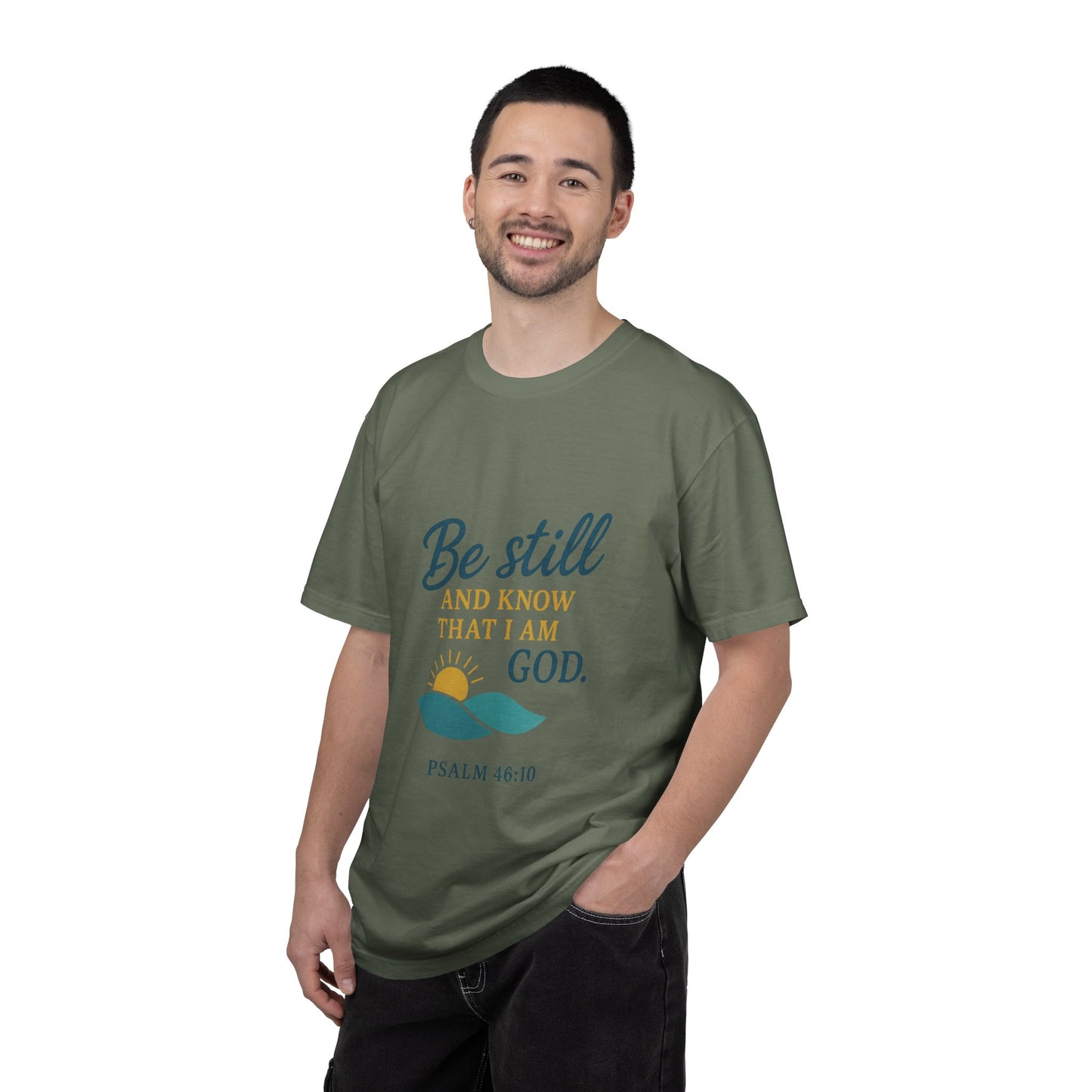 Be Still Psalm 46:10 T-Shirt — Christian Faith Graphic Tee