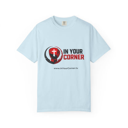 In Your Corner Boxing Glove T‑Shirt — Christian Faith Logo Tee