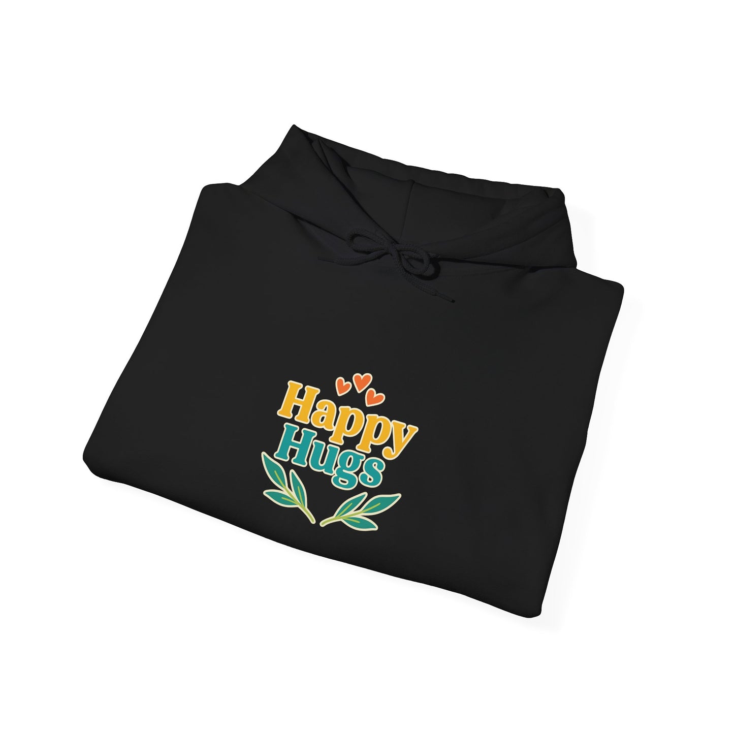 Happy Hugs Hoodie — Cute Floral Graphic Sweatshirt for Cozy Gifts