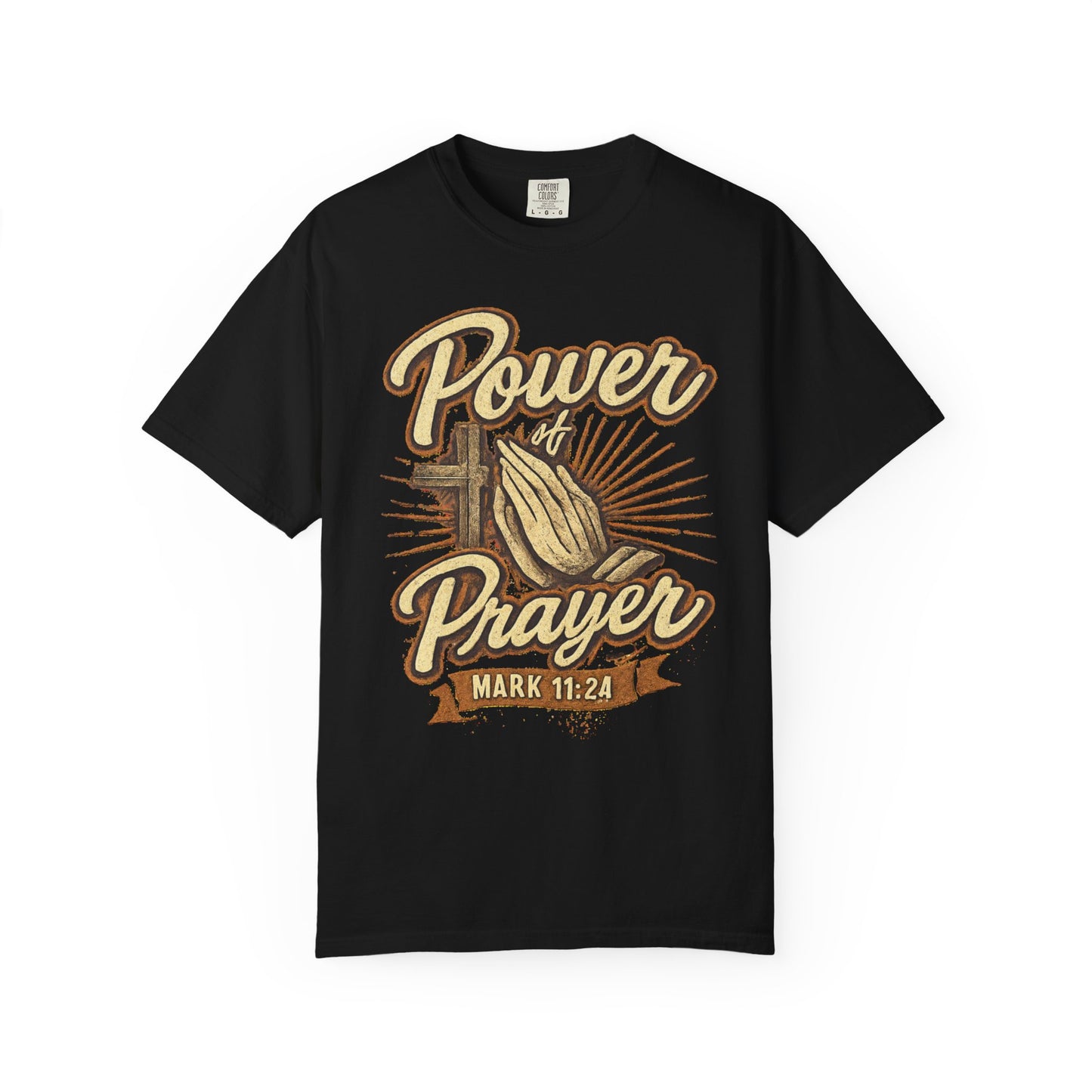 Prayer T-Shirt – "Power of Prayer" Christian Tee (Mark 11:24)