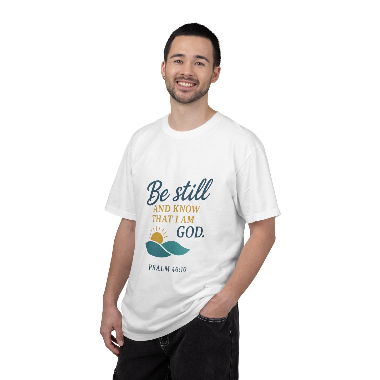 Be Still Psalm 46:10 T-Shirt — Christian Faith Graphic Tee