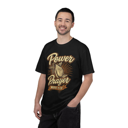Prayer T-Shirt – "Power of Prayer" Christian Tee (Mark 11:24)